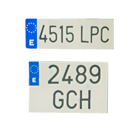 Matrículas crawler personalizables